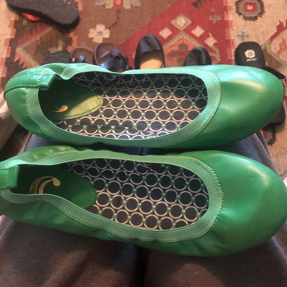 Charming Charlie Shoes - Charming Charlie’s Ladies Kelly Green Ballet Flats